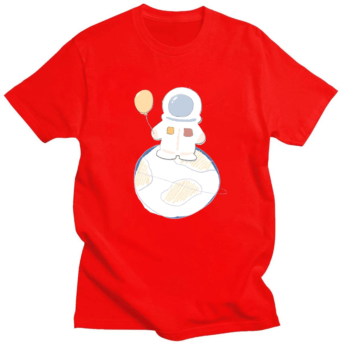 Cartoon Print Men's T-Shirt Unisex Short Sleeve Crew Neck Pure Cotton Star River Astronaut Design
Cartoon Print Men's T-Shirt Unisex Short Sleeve Crew Neck Pure Cotton Star River Astronaut Design
