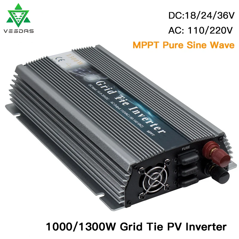 Микроинвертор GTI 1000 Вт 1300 Вт PV солнечный Grid-Tie инвертор MPPT 18 в 36 В постоянного тока, чистая синусоида, 110 В 220 В переменного тока для 36 60 72 ячеек
Микроинвертор GTI 1000 Вт 1300 Вт PV солнечный Grid-Tie инвертор MPPT 18 в 36 В постоянного тока, чистая синусоида, 110 В 220 В переменного тока для 36 60 72 ячеек