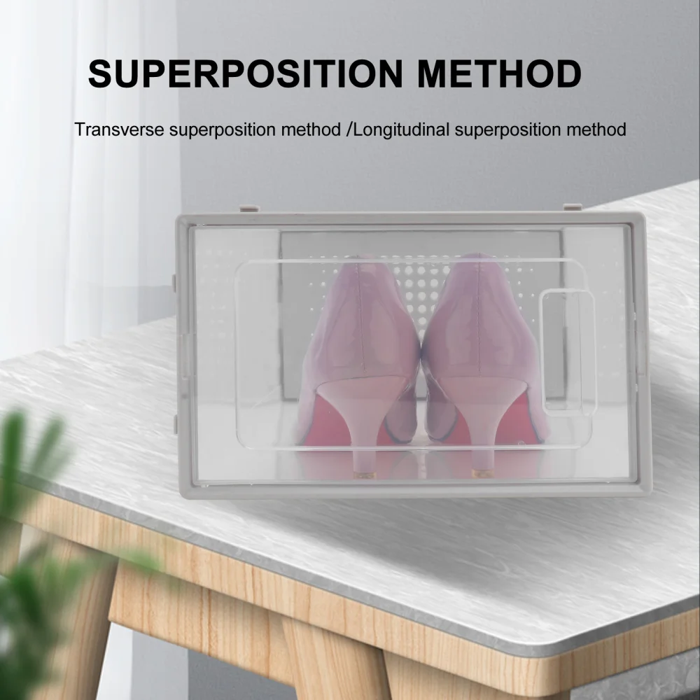1pc Household Clamshell Design Shoe Box Transparent Thickened Shoe Storage Case
1pc Household Clamshell Design Shoe Box Transparent Thickened Shoe Storage Case