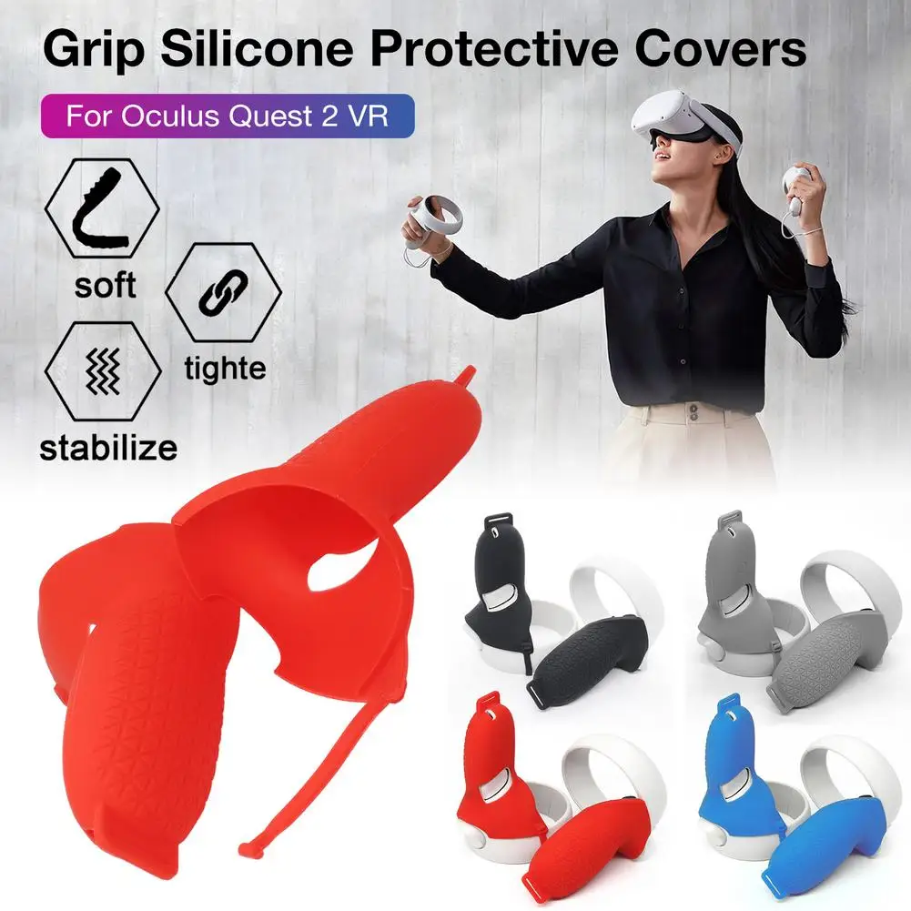 VR Accessories For Oculus Quest 2 VR Controller Handle Grip Protector Cover Silicone Full Protective Sleeve For Oculus Quest2
VR Accessories For Oculus Quest 2 VR Controller Handle Grip Protector Cover Silicone Full Protective Sleeve For Oculus Quest2