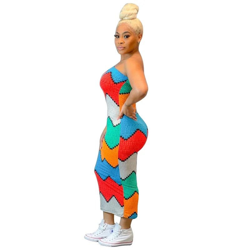 Fashion Sexy Women Summer Pencil Dress Strapless Skinny Robe Female Printed Party Club Vestidos Women Bodycon Dresses
Fashion Sexy Women Summer Pencil Dress Strapless Skinny Robe Female Printed Party Club Vestidos Women Bodycon Dresses