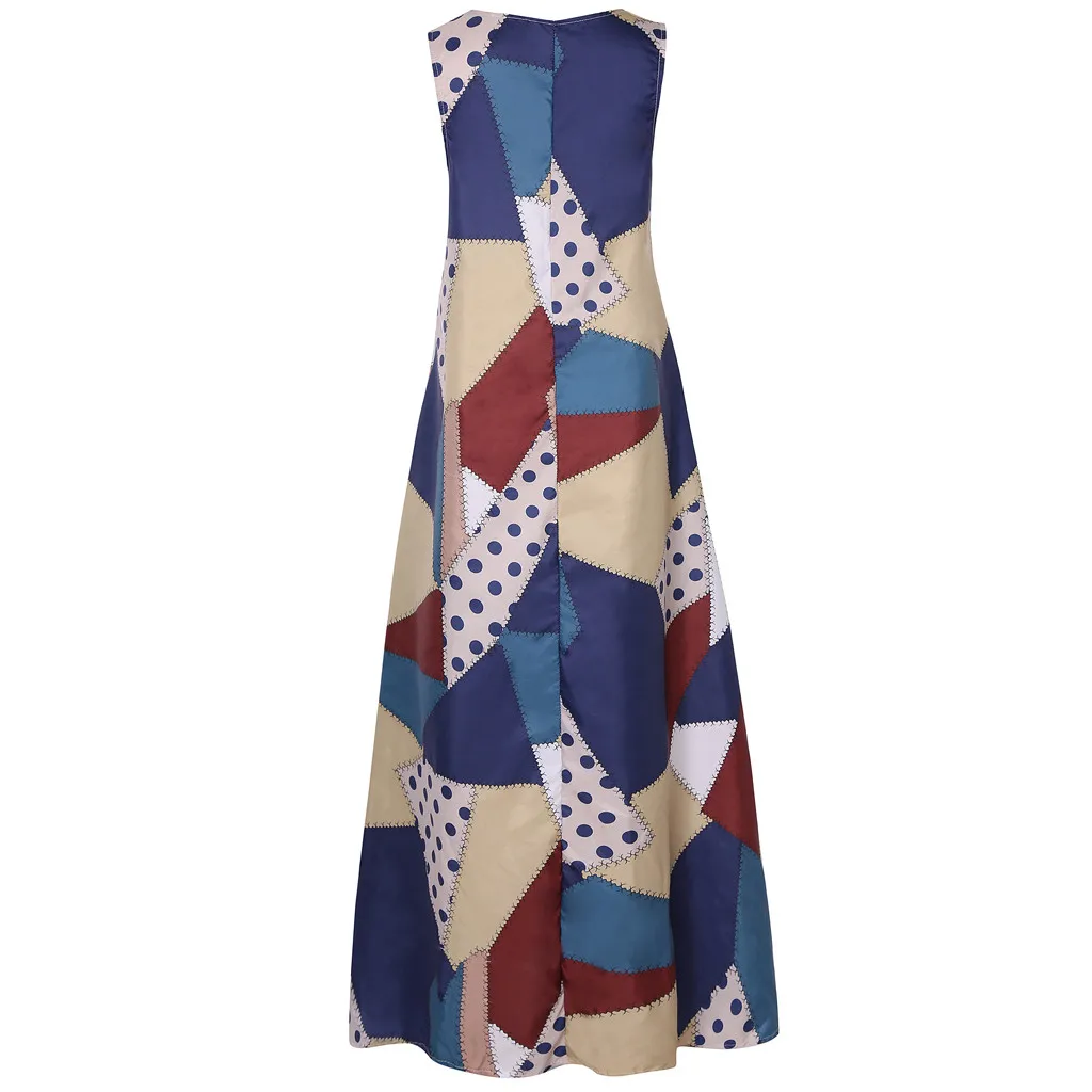 Retro floral block patchwork print oversize sleeveless V-neck dress Bohemian ankle pocket loose track dress Kleid
Retro floral block patchwork print oversize sleeveless V-neck dress Bohemian ankle pocket loose track dress Kleid