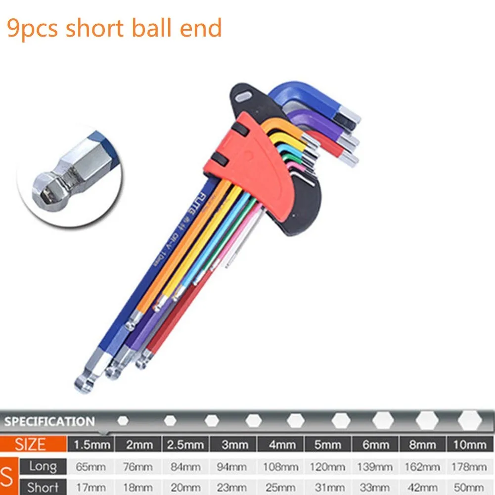 9Pcs Double-End Screwdriver Wrench Set Hex PhillipsAnd Slotted Torx Hex Ball End Wrench Set L-key Allen Spanner Hand Tool
9Pcs Double-End Screwdriver Wrench Set Hex PhillipsAnd Slotted Torx Hex Ball End Wrench Set L-key Allen Spanner Hand Tool