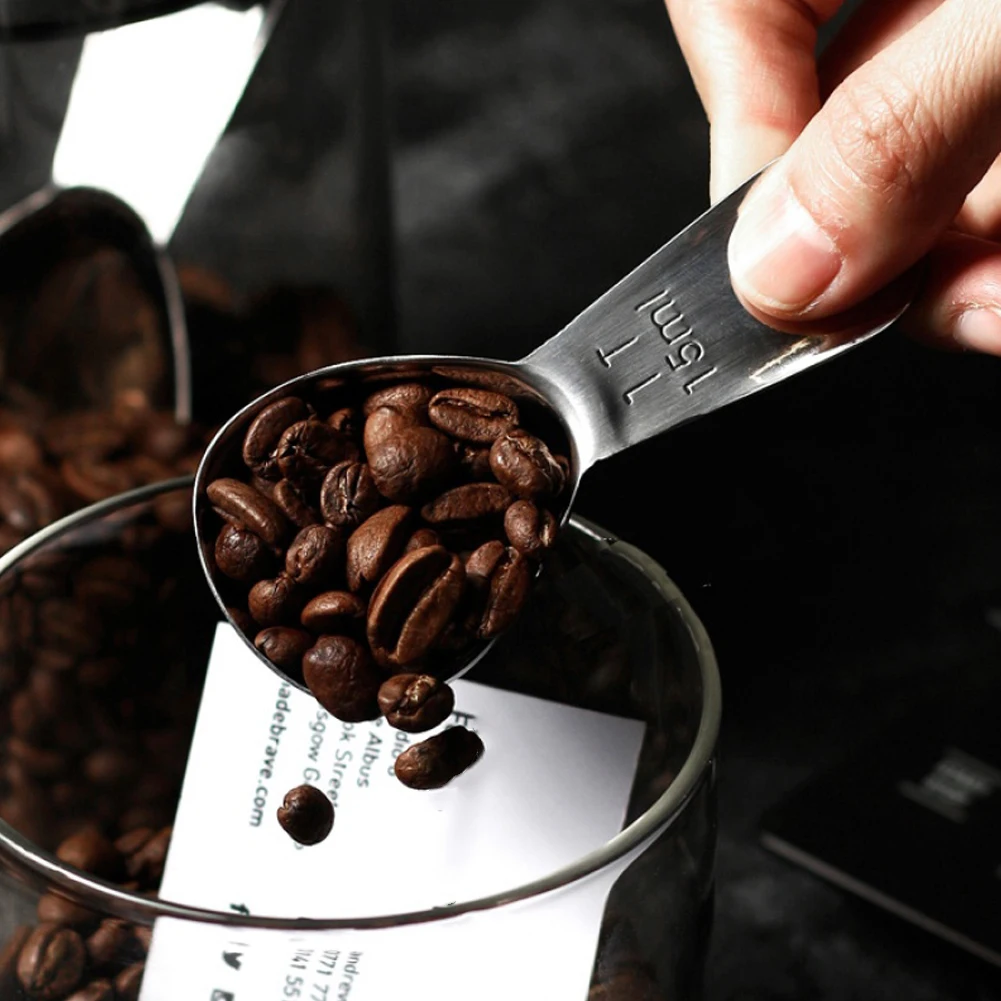 Measuring Spoons Coffee Scoop Short Handle 304 Stainless Steel Tablespoon 2pcs (15/30ml) for Baking or Coffee Measuring
Measuring Spoons Coffee Scoop Short Handle 304 Stainless Steel Tablespoon 2pcs (15/30ml) for Baking or Coffee Measuring