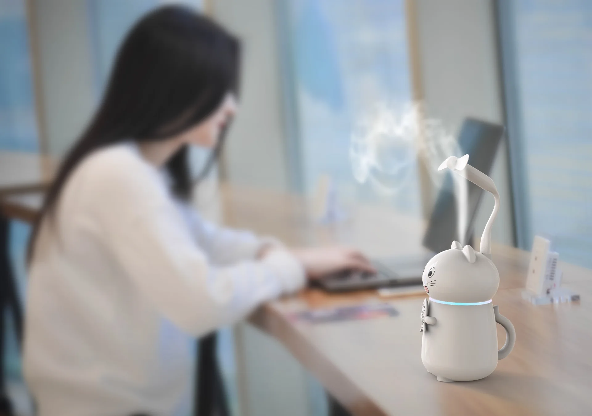 Mini USB humidifier Nebulizer Cute Air purifier Bedroom Office Desktop Humidifier Air Diffuser Aromatherapy
Mini USB humidifier Nebulizer Cute Air purifier Bedroom Office Desktop Humidifier Air Diffuser Aromatherapy