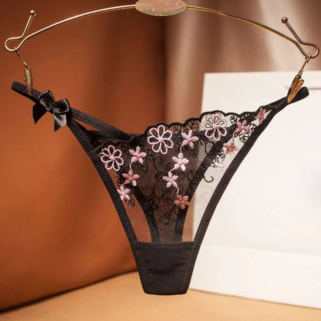 Sexy Floral Thongs Wome's Panties See Through Porno Lingerie Sexy G-String Underwear Low Waist Temptation Underpant Erotic
Sexy Floral Thongs Wome's Panties See Through Porno Lingerie Sexy G-String Underwear Low Waist Temptation Underpant Erotic