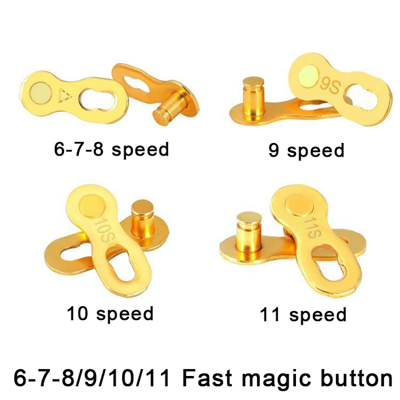 6/7/8/9/10/11/12 Speed Bicycle Chain Link Connector Joints Magic Buttons Speed Quick Master Links Chain Bike Accessories
6/7/8/9/10/11/12 Speed Bicycle Chain Link Connector Joints Magic Buttons Speed Quick Master Links Chain Bike Accessories