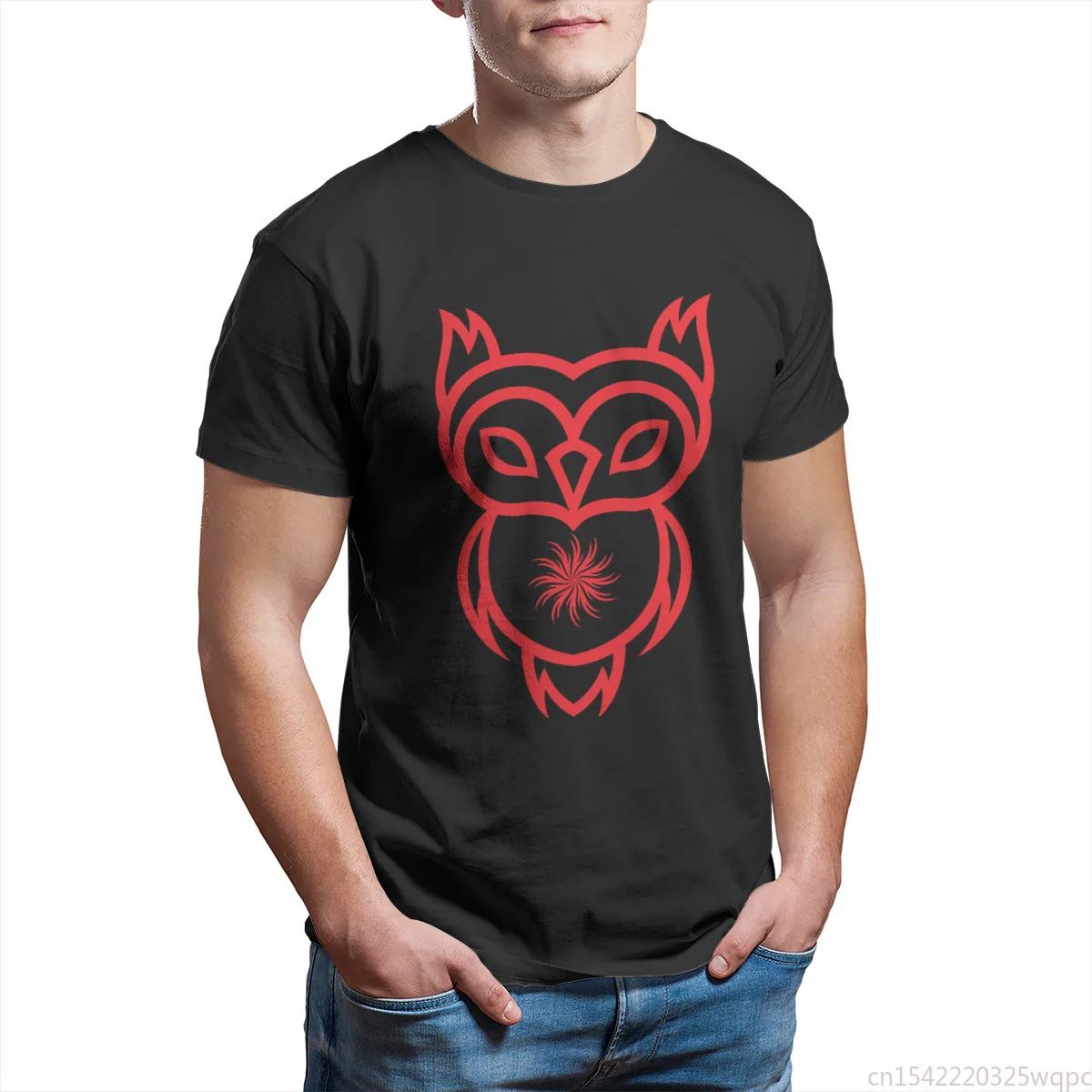 Owl with Sun Heart Men's T-shirt Black Clothes Couples Matching Punk Cute Plus Size Clothing
Owl with Sun Heart Men's T-shirt Black Clothes Couples Matching Punk Cute Plus Size Clothing