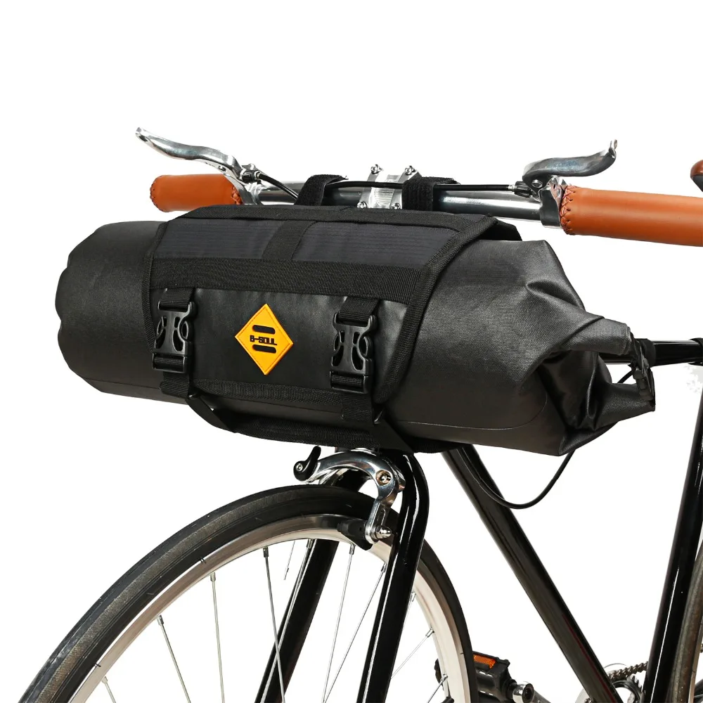 

B-SOUL Bicycle Handlebar Bags Waterproof Bike Rack Front Trunk Tube Packing Cycling Frame Basket Pack Panniers Bag Accessories