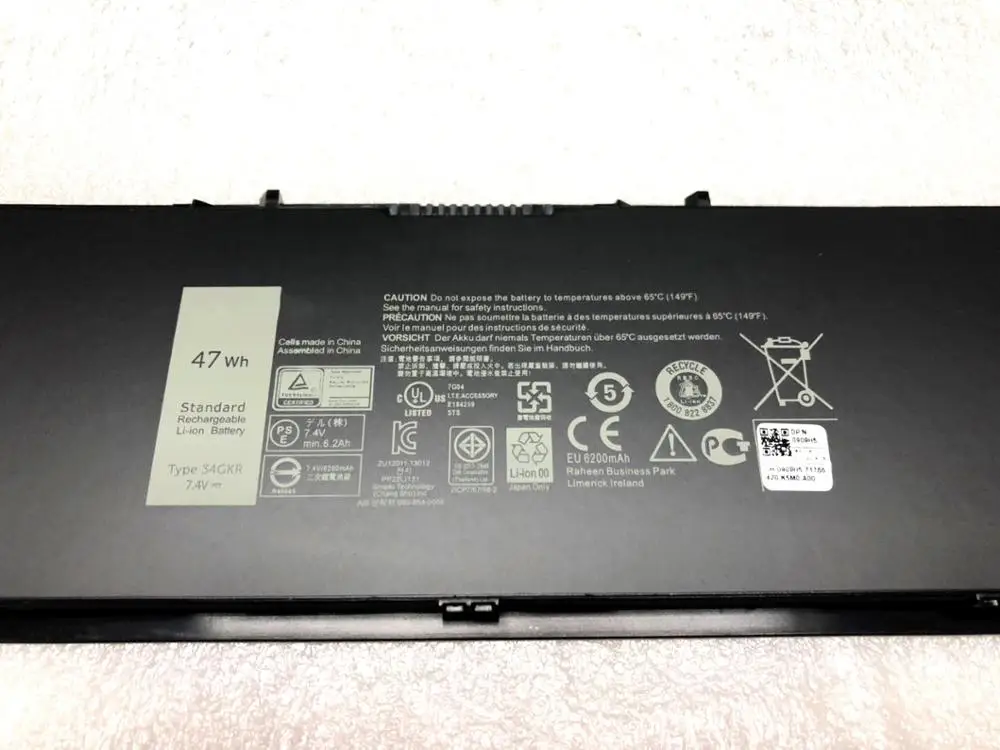ONEVAN 7.4V 47WH 34GKR Laptop Battery For DELL Latitude E7420 E7440 E7450 3RNFD V8XN3 G95J5 34GKR 0909H5 0G95J5 5K1GW Real 47Wh 
ONEVAN 7.4V 47WH 34GKR Laptop Battery For DELL Latitude E7420 E7440 E7450 3RNFD V8XN3 G95J5 34GKR 0909H5 0G95J5 5K1GW Real 47Wh