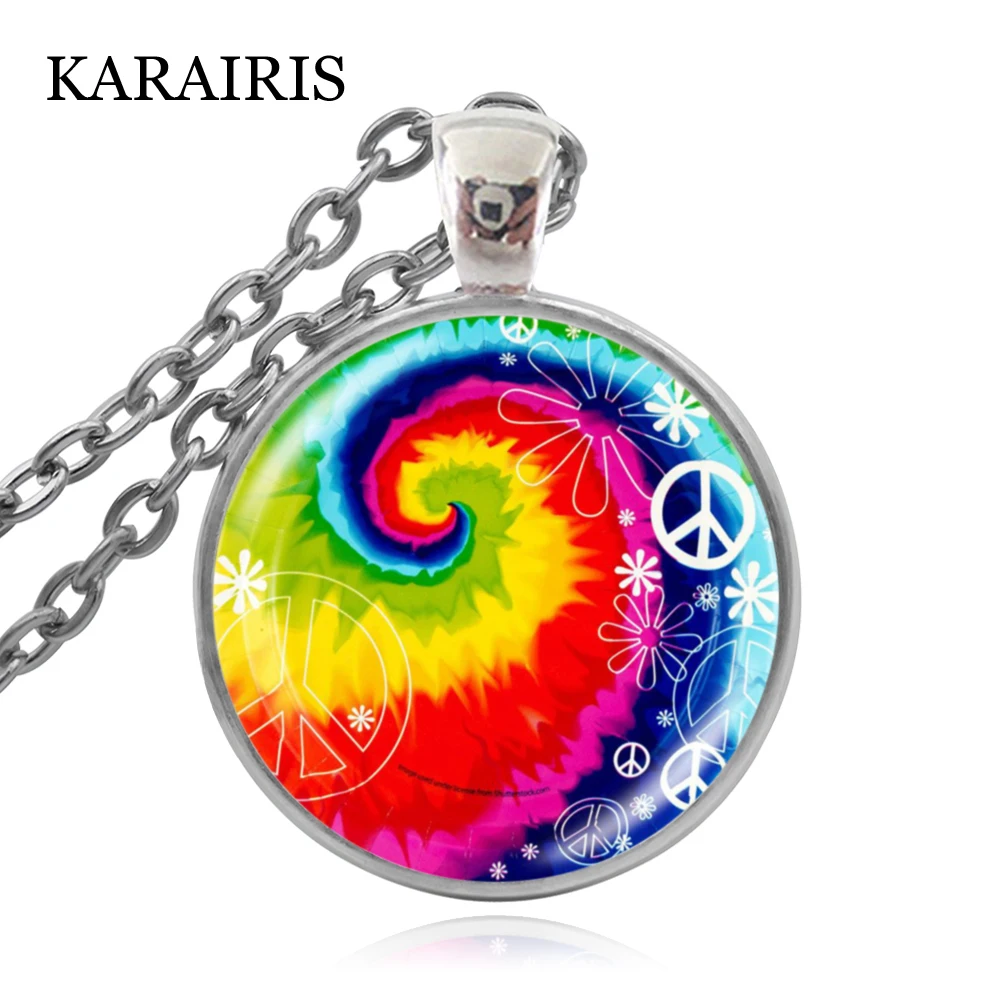 KARAIRIS Beautiful Rainbow spiral Peace Necklace Hope for World Peace Sign Jewelry Making Women Man Necklaces
KARAIRIS Beautiful Rainbow spiral Peace Necklace Hope for World Peace Sign Jewelry Making Women Man Necklaces