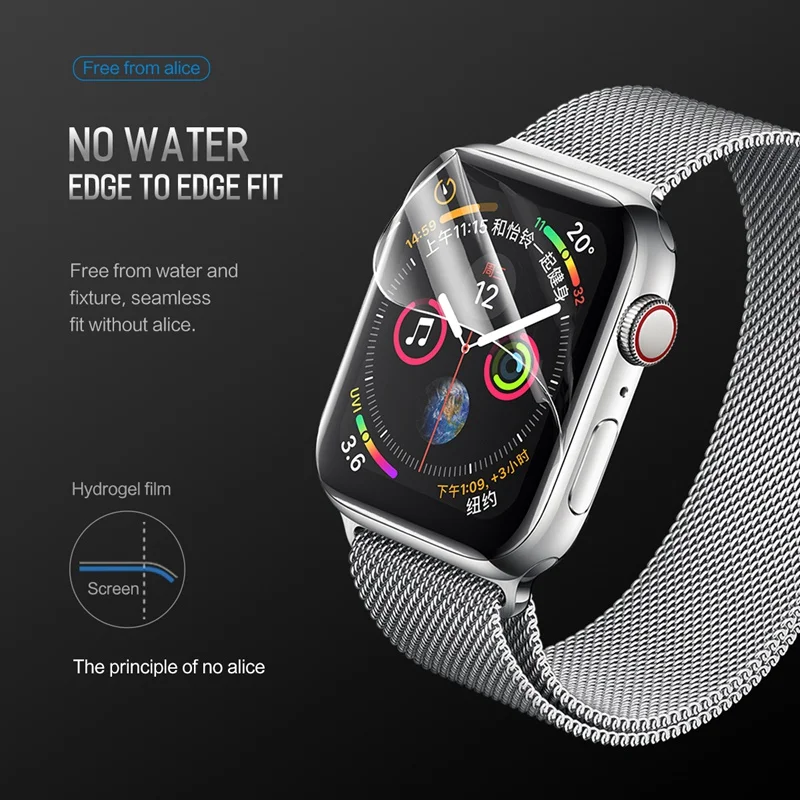 2pcs Screen Protector for Apple watch 4 3 2 3D ROCK Hydrogel Full Cover Protective Film for i watch 38mm 42mm 40mm 44mm
2pcs Screen Protector for Apple watch 4 3 2 3D ROCK Hydrogel Full Cover Protective Film for i watch 38mm 42mm 40mm 44mm