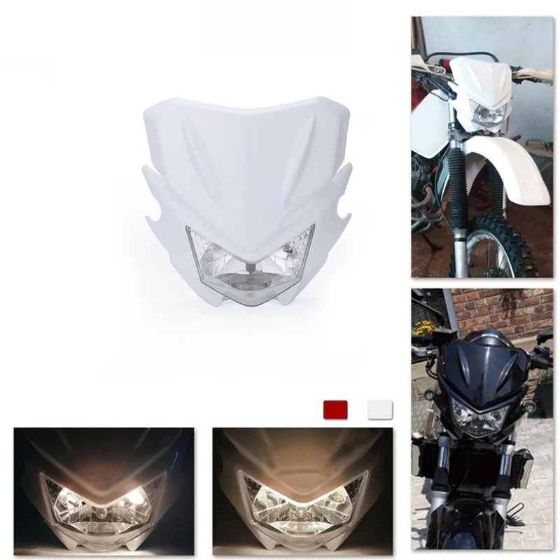 12V 35W Universal Motorcycle Headlight Fairing for KAWASAKI YAMAHA SUZUKI HONDA KTM Dirt Bike
12V 35W Universal Motorcycle Headlight Fairing for KAWASAKI YAMAHA SUZUKI HONDA KTM Dirt Bike