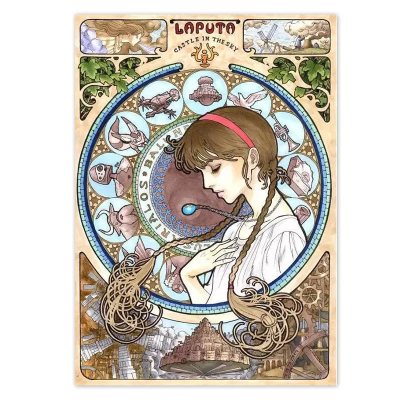 Mucha Style Miyazaki Hayao Anime Posters And Prints Classic Japanese Animation Canvas Painting Home Decoration Wall Art Pictures
Mucha Style Miyazaki Hayao Anime Posters And Prints Classic Japanese Animation Canvas Painting Home Decoration Wall Art Pictures