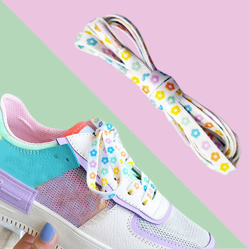 1 Pair Flower Printed Shoelaces Cartoon Printing Unisex Flat Shoe laces High-top Canvas Sneakers Sports Shoelaces Shoe Tie 2021
1 Pair Flower Printed Shoelaces Cartoon Printing Unisex Flat Shoe laces High-top Canvas Sneakers Sports Shoelaces Shoe Tie 2021
