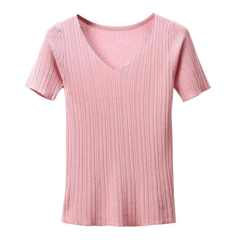 Women Spring Summer Style Knitted Sweater Pullovers Lady Casual O-Neck Short Sleeve Pullovers Tops ZZ0036
Women Spring Summer Style Knitted Sweater Pullovers Lady Casual O-Neck Short Sleeve Pullovers Tops ZZ0036