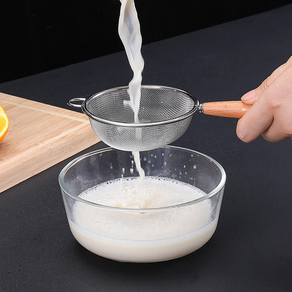 Multifunctional Colander Food Filter Wooden Handle Kitchen Strainer 304 Stainless Steel Handheld Flour Fine Mesh Spoon Colander
Multifunctional Colander Food Filter Wooden Handle Kitchen Strainer 304 Stainless Steel Handheld Flour Fine Mesh Spoon Colander