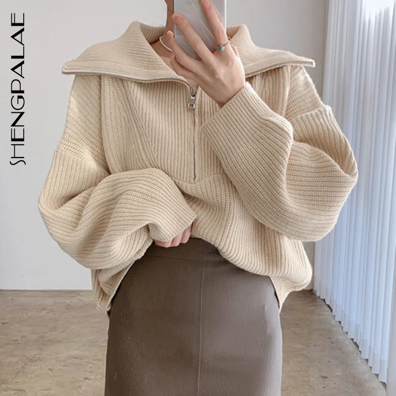 Knitted Long sweate 2021 Spring Women Sweater Fashion Thick Warm High-neck Large Size Long Sleeve Zipper Knitted Pullovers Tops
Knitted Long sweate 2021 Spring Women Sweater Fashion Thick Warm High-neck Large Size Long Sleeve Zipper Knitted Pullovers Tops