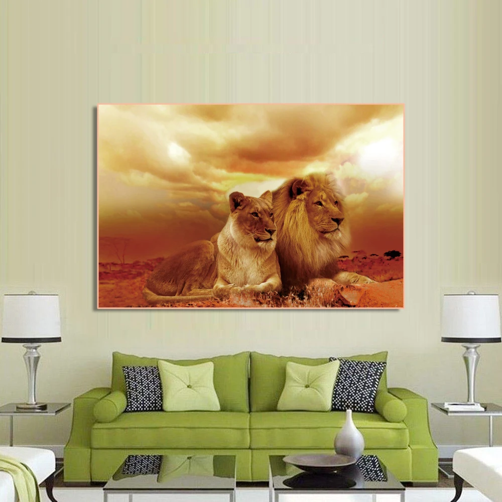 Laeacco Couple Lion Poster Canvas Painting Wild Animals Pictures Wall Art Decor Home Cuadros For Living Room Posters And Prints
Laeacco Couple Lion Poster Canvas Painting Wild Animals Pictures Wall Art Decor Home Cuadros For Living Room Posters And Prints