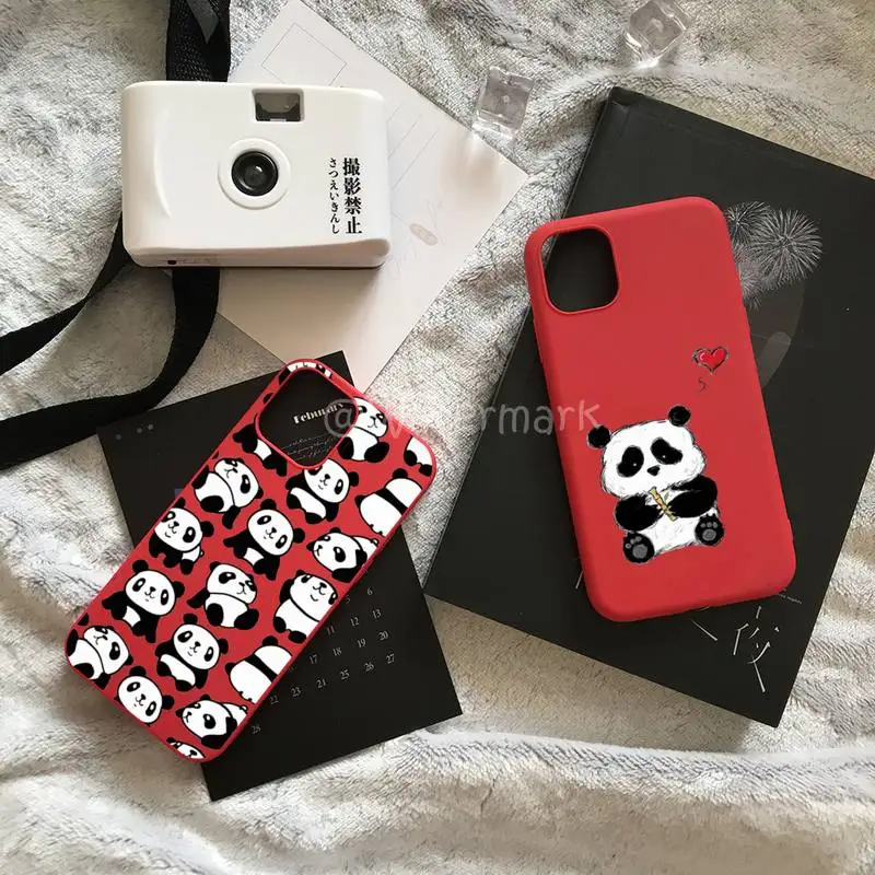 Cute Panda Phone Case For IPhone 7 8 6 6s Plus Xr X Xs 11 12 Pro Max Red Candy Colors Cover
Cute Panda Phone Case For IPhone 7 8 6 6s Plus Xr X Xs 11 12 Pro Max Red Candy Colors Cover