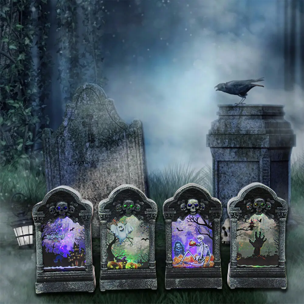 Halloween Glowing LED Tombstone Light Halloween Home Garden Decor Retro Simulation Gravestone Lamp Horror Halloween decoration
Halloween Glowing LED Tombstone Light Halloween Home Garden Decor Retro Simulation Gravestone Lamp Horror Halloween decoration
