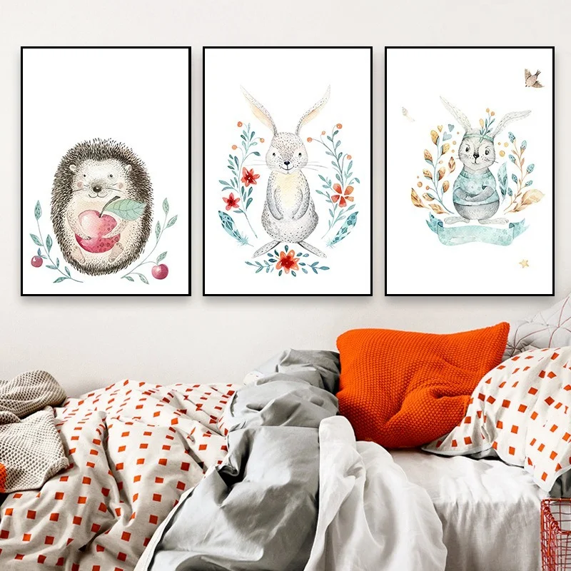 Nordic Style Children's Room Decoration Painting Rabbit Deer Elephant Feather Headdress Frameless Picture Core Modern Poster
Nordic Style Children's Room Decoration Painting Rabbit Deer Elephant Feather Headdress Frameless Picture Core Modern Poster