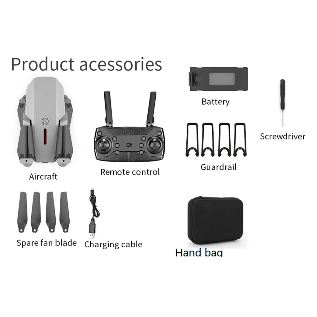 Quadcopter Drone with Camera Live Video E88 Pro WiFi FPV Quadcopter with 120 FOV HD 15 mins time Altitude Hold
Quadcopter Drone with Camera Live Video E88 Pro WiFi FPV Quadcopter with 120 FOV HD 15 mins time Altitude Hold