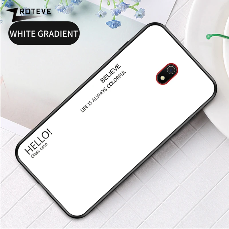 Чехол ZROTEVE для Xiaomi Redmi 8A прозрачная задняя крышка из стекла 8 Pro чехол силикона и