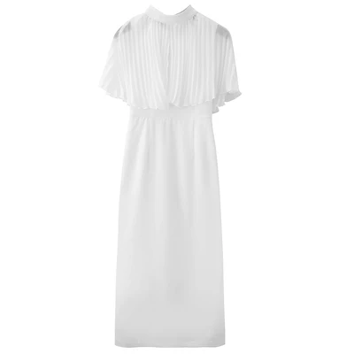 Elegant Party Women's Dress 2021 Summer Business Women Pleated Cape Patchwork Midi White Green Pencil Dress Vestidos De Fiesta
Elegant Party Women's Dress 2021 Summer Business Women Pleated Cape Patchwork Midi White Green Pencil Dress Vestidos De Fiesta