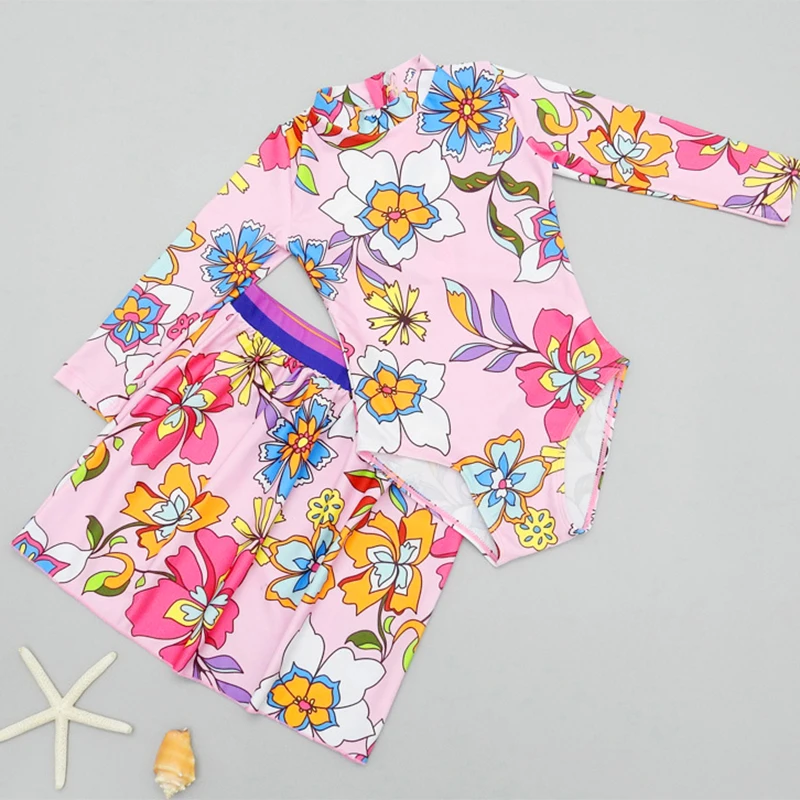 Children Swimwear Two-Piece Kid Girl Rush Guard Swimsuit Skirt UV UPF50+ Long Sleeve Swimming Suit Zipper Bathing Suit Dress
Children Swimwear Two-Piece Kid Girl Rush Guard Swimsuit Skirt UV UPF50+ Long Sleeve Swimming Suit Zipper Bathing Suit Dress