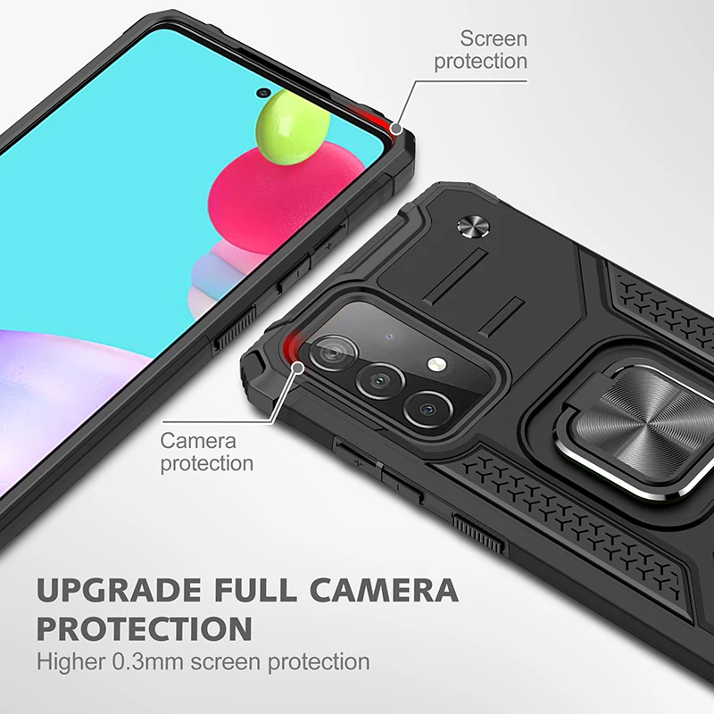 Anti-Fall Phone Case For Samsung Galaxy S21 FE A42 A22 A82 5G A03S Ring Stand Car Holder Cover Coque
Anti-Fall Phone Case For Samsung Galaxy S21 FE A42 A22 A82 5G A03S Ring Stand Car Holder Cover Coque