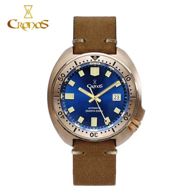 Мужские механические часы CRONOS из бронзы с сапфировым стеклом, автоматические часы PT5000 с керамической рамкой, роскошные медные спортивные ч...
Мужские механические часы CRONOS из бронзы с сапфировым стеклом, автоматические часы PT5000 с керамической рамкой, роскошные медные спортивные ч...