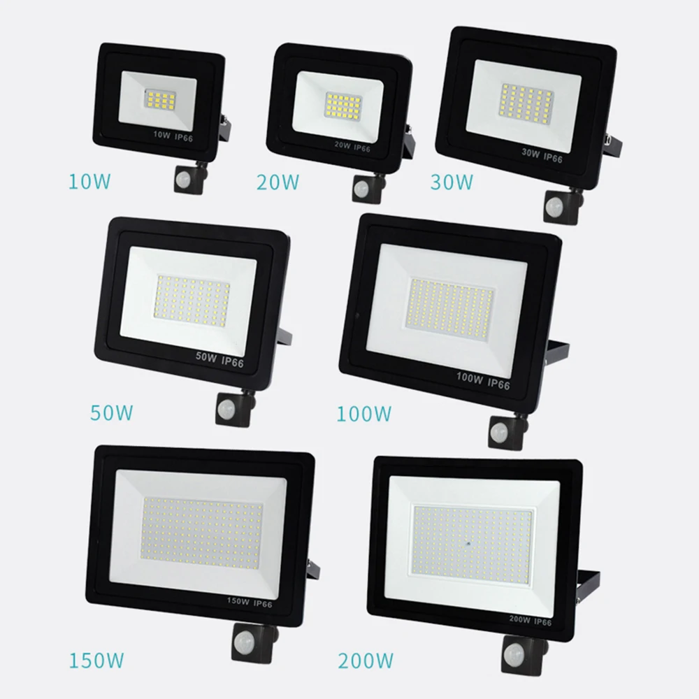 220V LED Flood Light Motion Sensor 10W 20W 50W 100W 150W 200W Floodlight Led Wall Lamp Outdoor Waterproof IP66 Garden Lighting
220V LED Flood Light Motion Sensor 10W 20W 50W 100W 150W 200W Floodlight Led Wall Lamp Outdoor Waterproof IP66 Garden Lighting