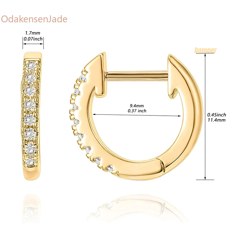 New Fashion Gold Plated 925 Sterling Silver Cuff Earrings With Cubic Zircon 10 Colors Huggie Stud For Women Girl
New Fashion Gold Plated 925 Sterling Silver Cuff Earrings With Cubic Zircon 10 Colors Huggie Stud For Women Girl