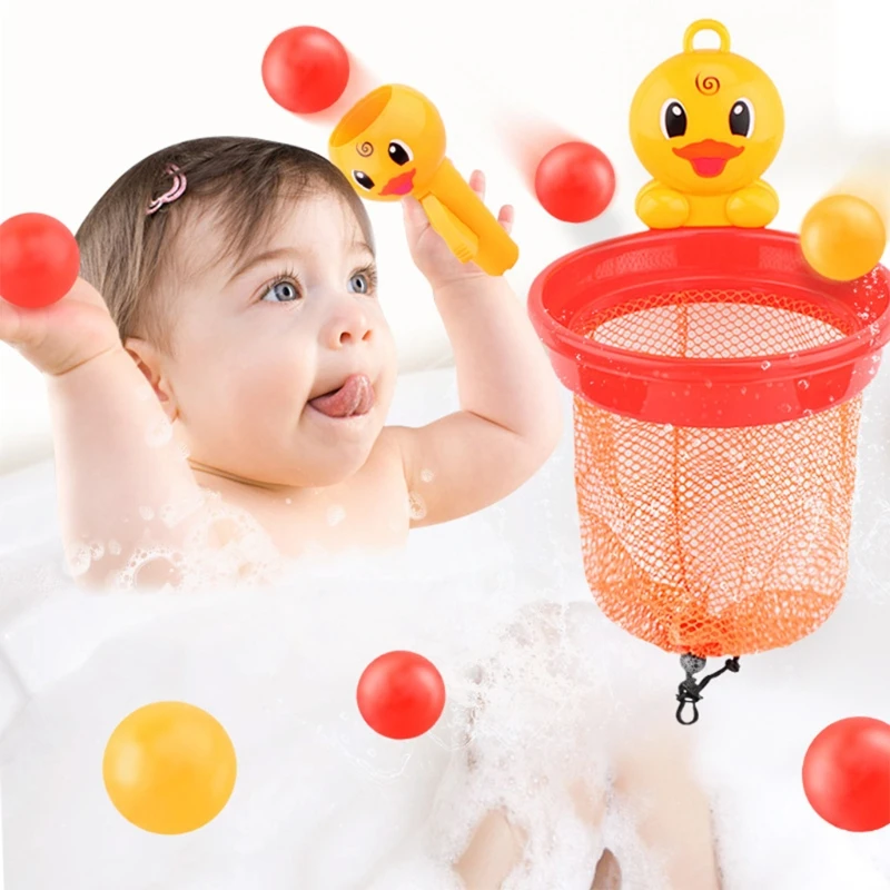 4XBC Tossing Game Toy Bath Water Play Toy Cartoon Duck Toy Interactive Bathtub Game Bathroom Accessories for Baby Summer Gift
4XBC Tossing Game Toy Bath Water Play Toy Cartoon Duck Toy Interactive Bathtub Game Bathroom Accessories for Baby Summer Gift
