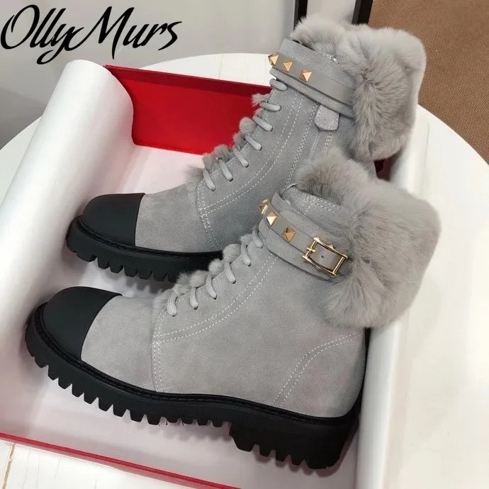 Prowow New Genuine Leather Real Fur Cozy Warm Winter Boots Platform Ankle Boots Shoes Women Zapatos Mujer Luxury
Prowow New Genuine Leather Real Fur Cozy Warm Winter Boots Platform Ankle Boots Shoes Women Zapatos Mujer Luxury