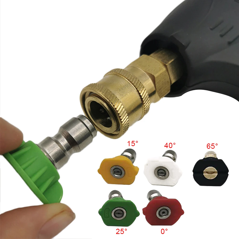 New High Pressure Washer Gun with 5 Nozzles 1/4" Quick Disconnect Fitting Water Gun for Garden Watering Car Washing
New High Pressure Washer Gun with 5 Nozzles 1/4" Quick Disconnect Fitting Water Gun for Garden Watering Car Washing