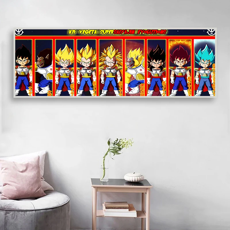 Dragon Ball Canvas Painting Japanese Anime Character Goku Vegeta Evolution Poster Wall Art Prints Home Bedroom Decoration Mural
Dragon Ball Canvas Painting Japanese Anime Character Goku Vegeta Evolution Poster Wall Art Prints Home Bedroom Decoration Mural