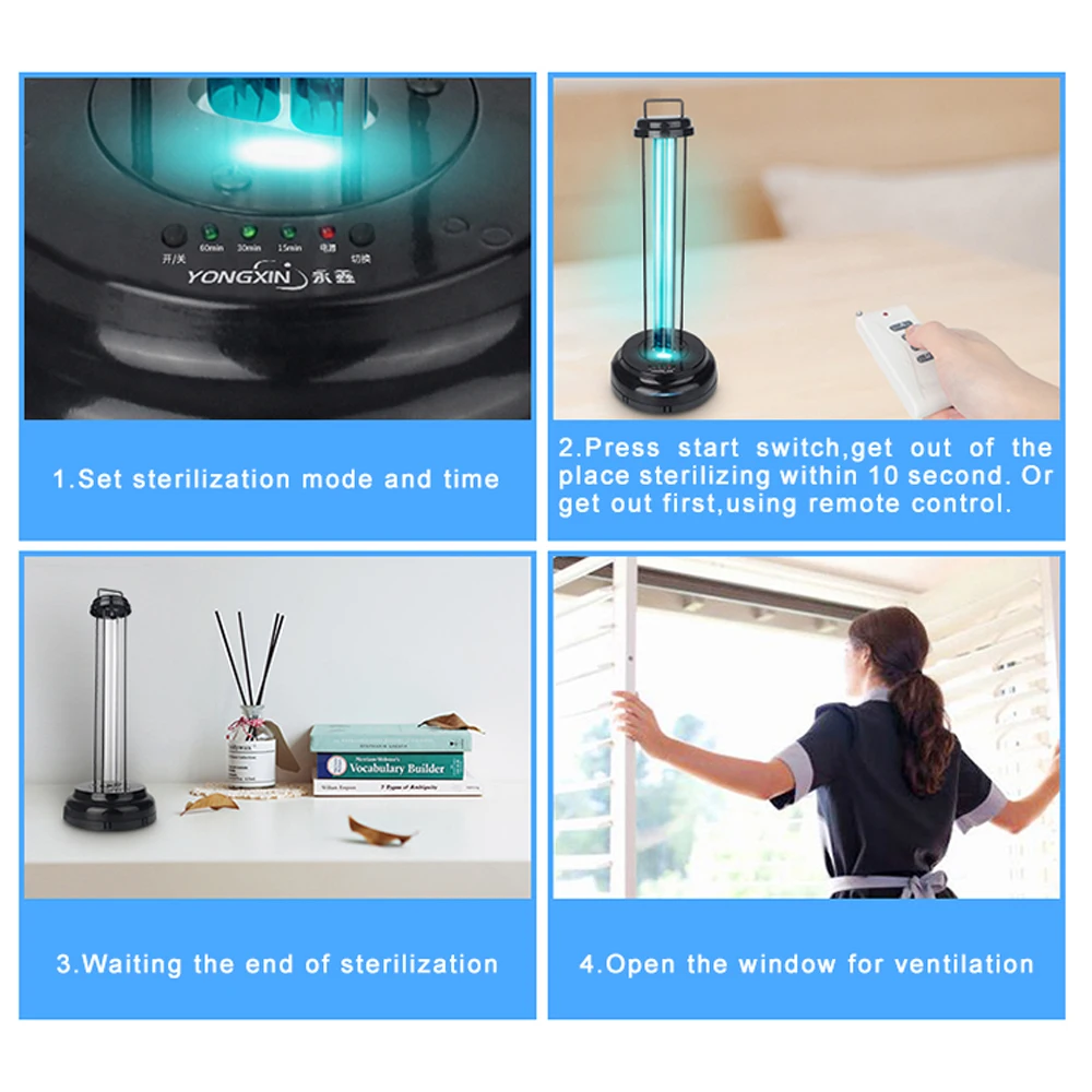 38W Ozone Free Ultraviolet Sterilizing Lamp AC220V UVC Disinfection Lights 253.7nm Ultraviolet Disinfection Lamp for Bedroom
38W Ozone Free Ultraviolet Sterilizing Lamp AC220V UVC Disinfection Lights 253.7nm Ultraviolet Disinfection Lamp for Bedroom