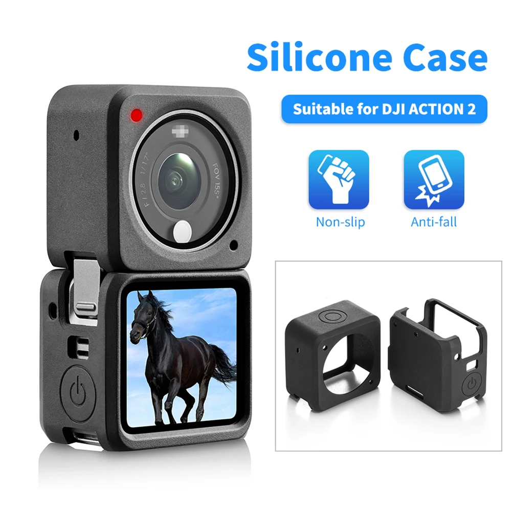Dustproof Protective Silicone Case for DJI Action 2 Sport Camera Anti-Fall Cover Anti-Scratch Protector Shell Accessory
Dustproof Protective Silicone Case for DJI Action 2 Sport Camera Anti-Fall Cover Anti-Scratch Protector Shell Accessory