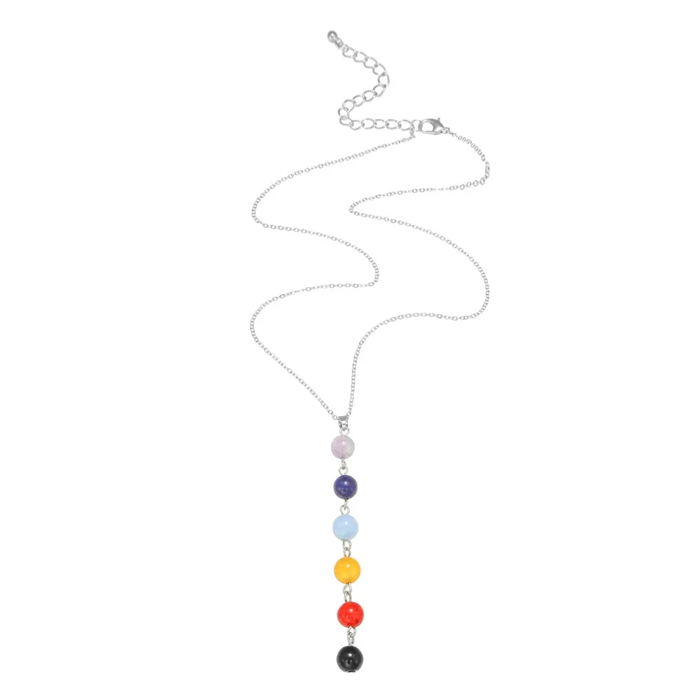 New 7 Chakra Gem Stone Beads Pendant Necklace For Women Yoga Reiki Healing Balancing Maxi Chakra Necklaces Bijoux Femme Jewelry
New 7 Chakra Gem Stone Beads Pendant Necklace For Women Yoga Reiki Healing Balancing Maxi Chakra Necklaces Bijoux Femme Jewelry