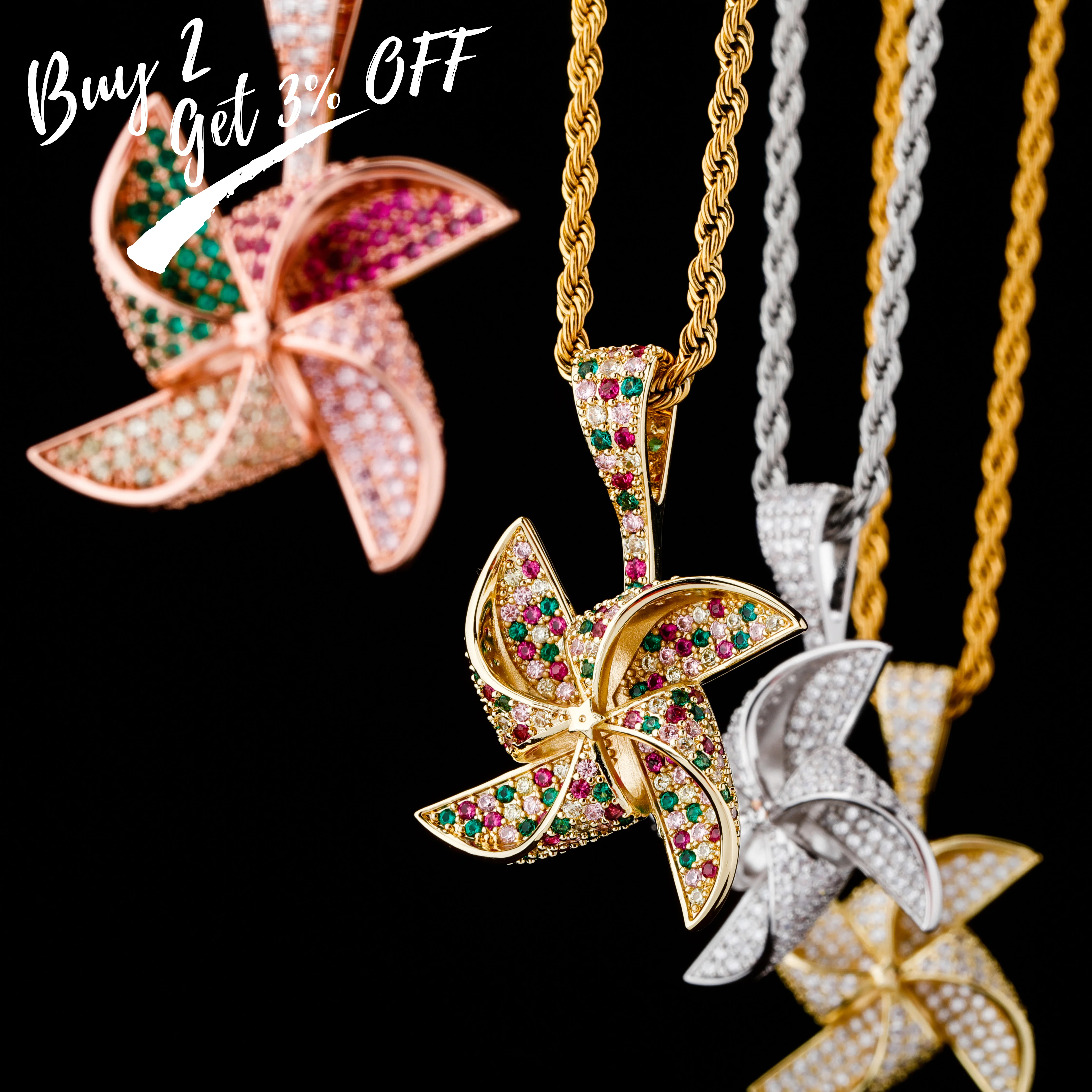 Ожерелье с подвеской в виде мельницы с позолотой
Ожерелье с подвеской в виде мельницы с позолотой