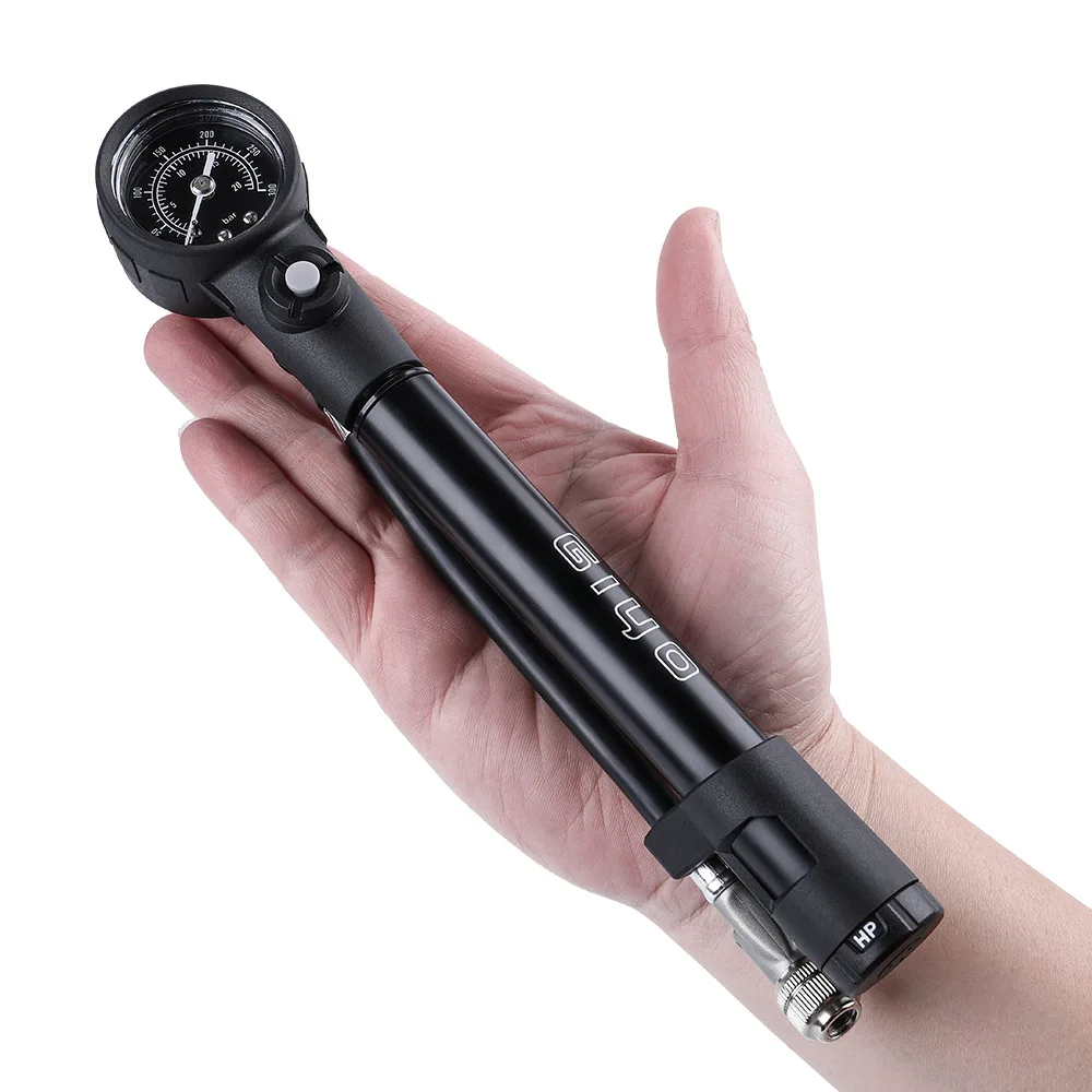 GIYO GS-41E Foldable 300psi High-pressure Bike Air Shock Pump with Lever & Gauge for Fork & Rear Suspension Mountain Bicycle
GIYO GS-41E Foldable 300psi High-pressure Bike Air Shock Pump with Lever & Gauge for Fork & Rear Suspension Mountain Bicycle