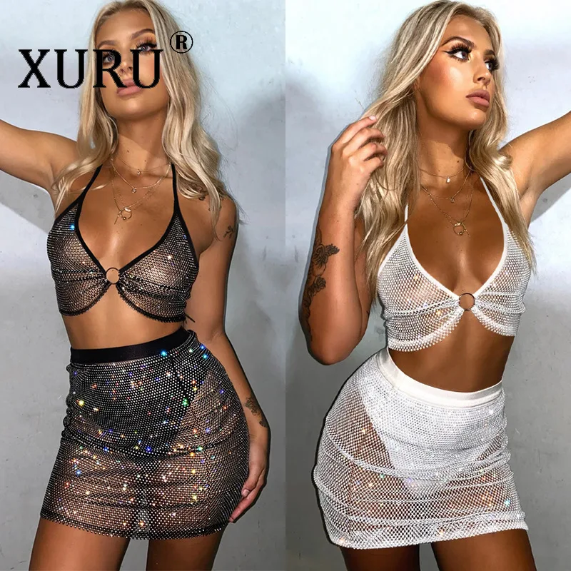 XURU Mesh Sexy Wrapped Chest Solid Color Dress Set Two-piece European and American Sexy Women's Dress
XURU Mesh Sexy Wrapped Chest Solid Color Dress Set Two-piece European and American Sexy Women's Dress