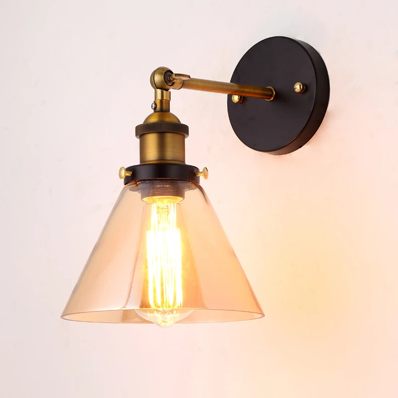 Vintage Loft Industrial Wall Lamps Clear Glass Lampshade Antique Copper Wall Lights 110V 220V For Bedroom
Vintage Loft Industrial Wall Lamps Clear Glass Lampshade Antique Copper Wall Lights 110V 220V For Bedroom