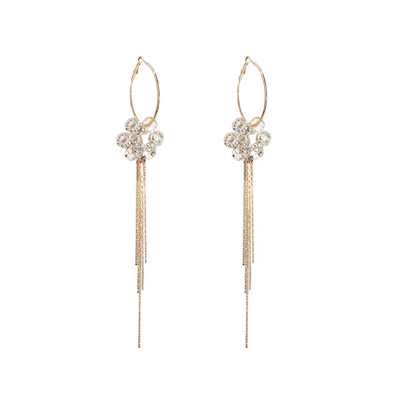 New Brand Jewelry Real Flash Flower Tassel Silver Needle Women Pendant Earrings Party for
New Brand Jewelry Real Flash Flower Tassel Silver Needle Women Pendant Earrings Party for