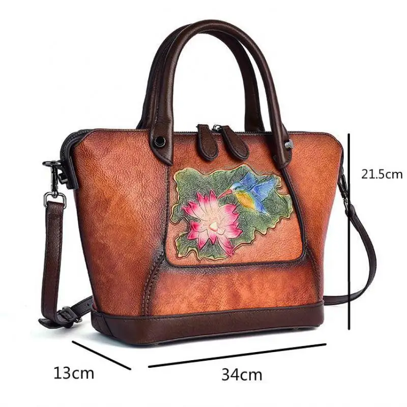 YourSeason Female Handmade Embossing Genuine Leather Handbags 2021 Retro Large Capacity Ladies Shoulder Crossbody Bags
YourSeason Female Handmade Embossing Genuine Leather Handbags 2021 Retro Large Capacity Ladies Shoulder Crossbody Bags