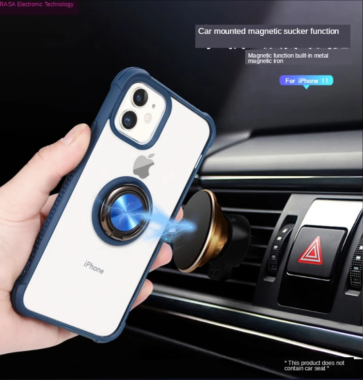 For IPhone 12 11 Pro XR XS Max X 6 6S 7 8 Plus Shockproof Armor Kickstand Clear Phone Case Magnetic Ring Holder Airbag Cover
For IPhone 12 11 Pro XR XS Max X 6 6S 7 8 Plus Shockproof Armor Kickstand Clear Phone Case Magnetic Ring Holder Airbag Cover