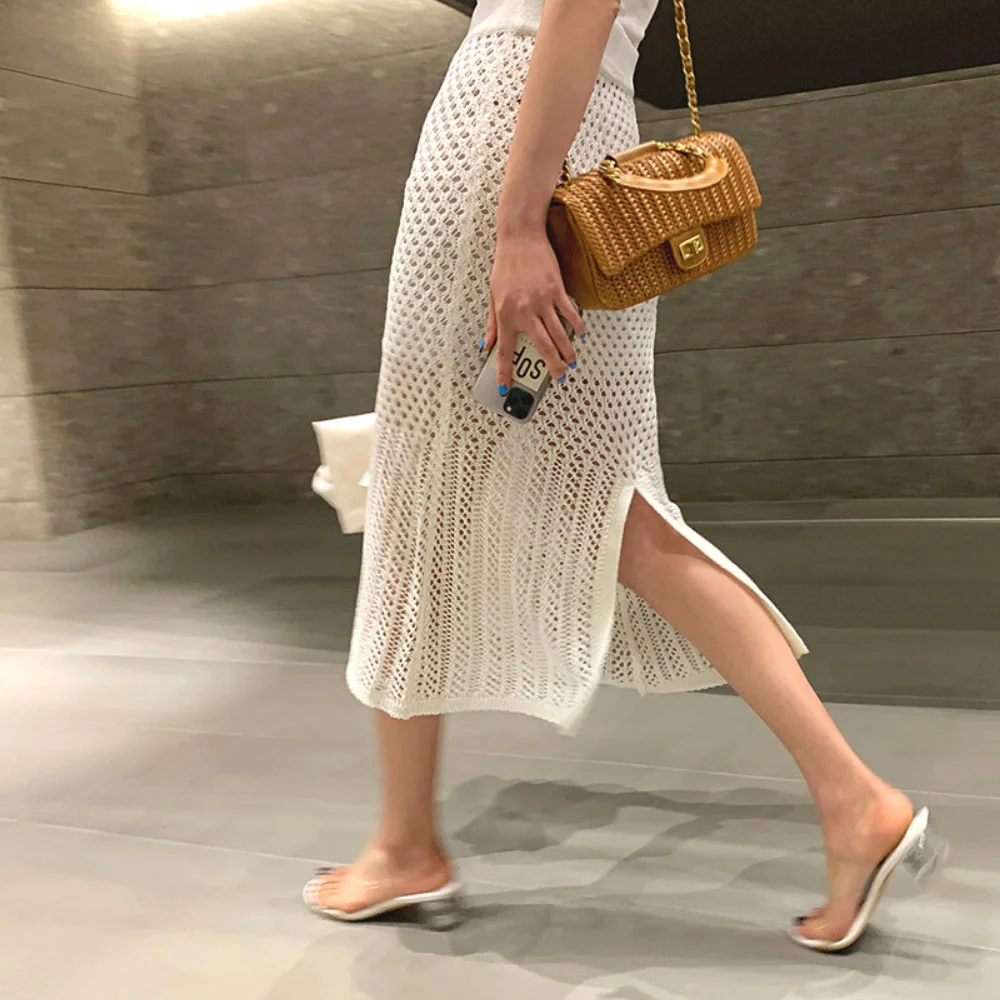 Evessi Midi Skirt Linen Sexy Long Skirt Split White Black Skirts for Women Fashion See Through Boho Style Vintage 2021
Evessi Midi Skirt Linen Sexy Long Skirt Split White Black Skirts for Women Fashion See Through Boho Style Vintage 2021