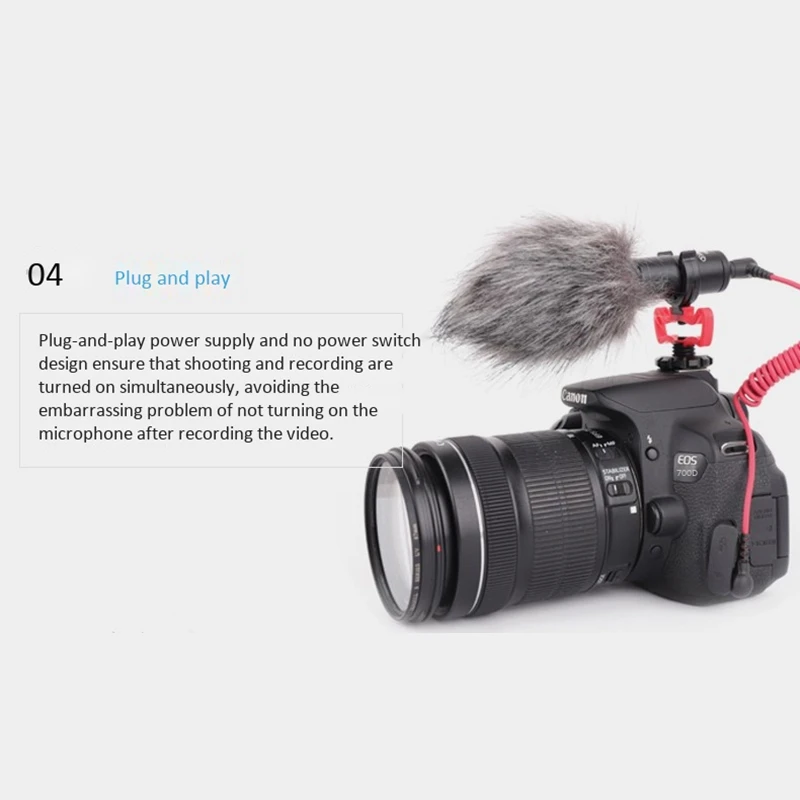 Alctron Universal Video Microphone with Shock Mount, Deadcat Windsn, Android Smartphones, for Canon EOS, Nikon DSLR Cameras
Alctron Universal Video Microphone with Shock Mount, Deadcat Windsn, Android Smartphones, for Canon EOS, Nikon DSLR Cameras